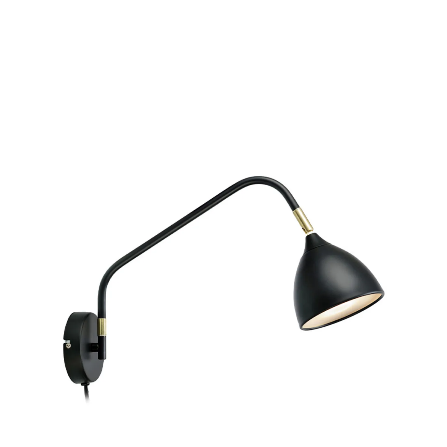 Valencia Vegglampe Svart/Messing - Markslöjd - Stue - Metall