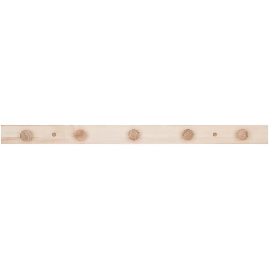 Kleiderhaken Marivo nature Pappel H 5 cm 5