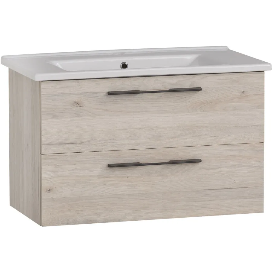 Waschtisch mit Lavabo Maxin sand Holzwerkstoff B 85 cm T 45.5 cm H 54.5 cm