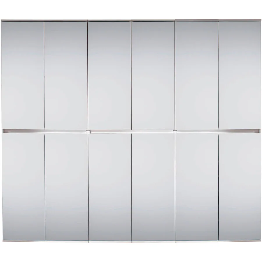 Garderobenschrank Mirror weiss Holzwerkstoff B 222 T 34 H 191 cm