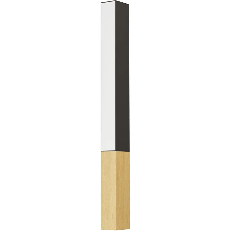 Eglo Wandlampe Tudons Braun/Schwarz Aluminium/Holz 6 cm 4.5 cm - LED - Lichtfarbe: Warmweiss - LED Energiesparlampen
