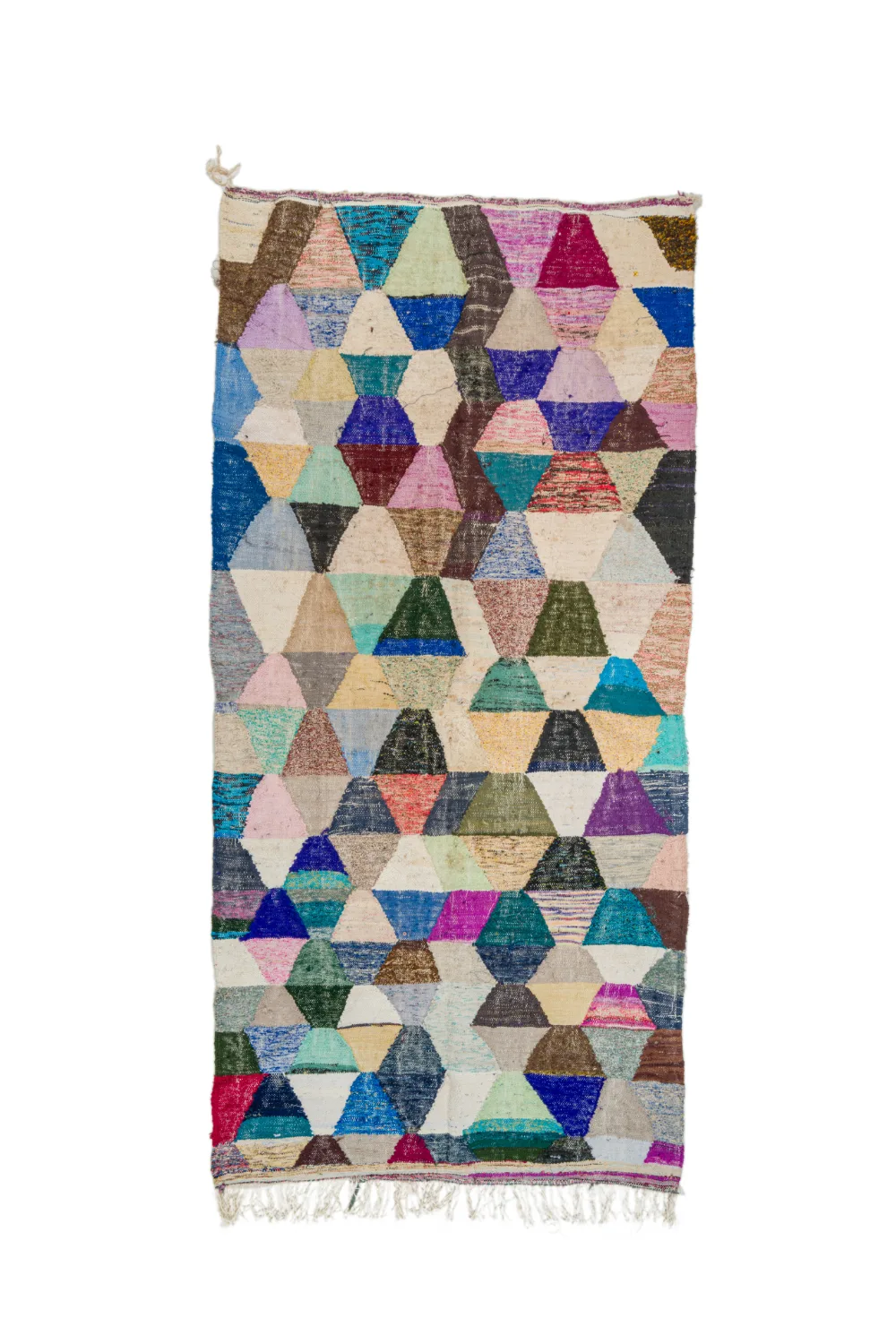 Marokkansk Boucherouite-teppe 150 x 305 cm (Størrelse: 150 x 305 cm)