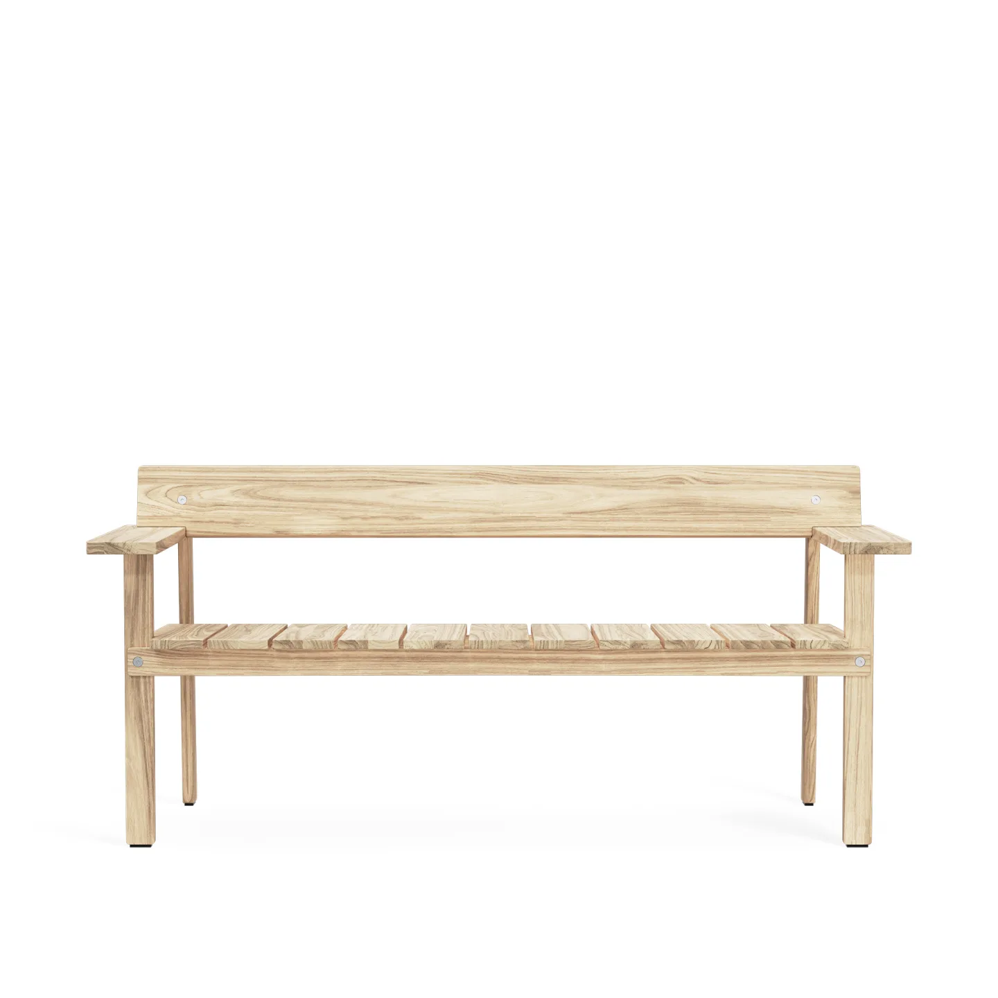 Carl Hansen - GL101 Timbur Outdoor Bench, Teak - Trädgårdsbänkar - Gudmundur Ludvik Gretarsson - Träfärgad - Trä