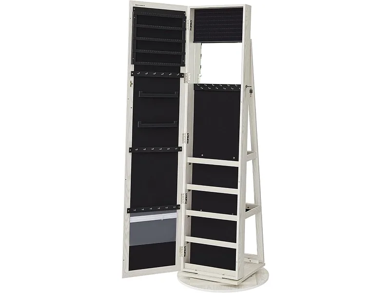 Kosmetikspiegel rechteck SONGMICS JOYA 55x162cm weiss