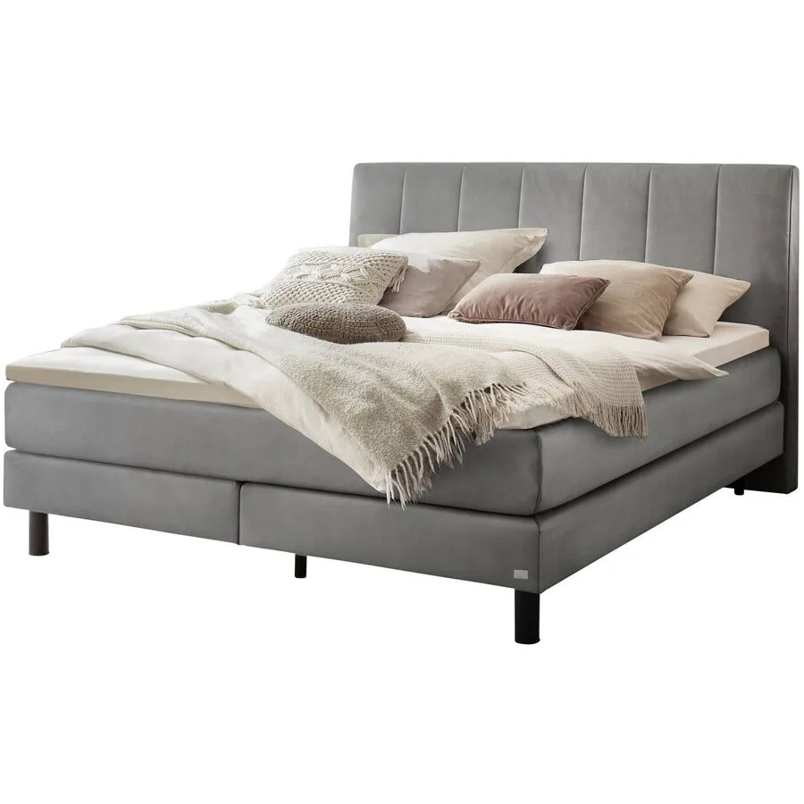 Hasena Boxspringbett Donna Stahl Stoff 140 x 200 cm