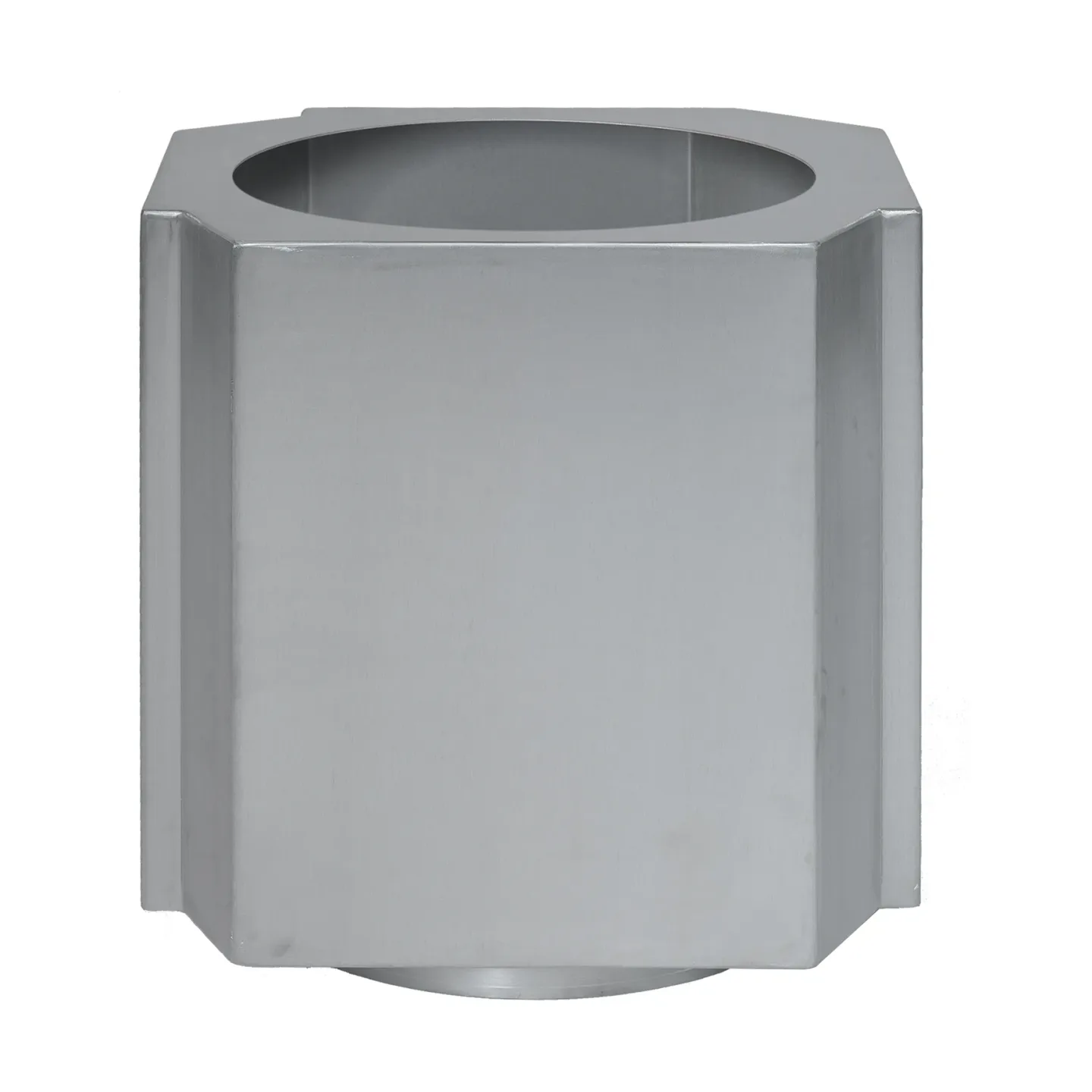 Louise Roe Funki Topf L 52 cm Brushed Aluminium