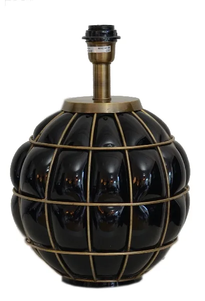 Hallbergs - Grace Kelly 38cm - Lampfot - Svart