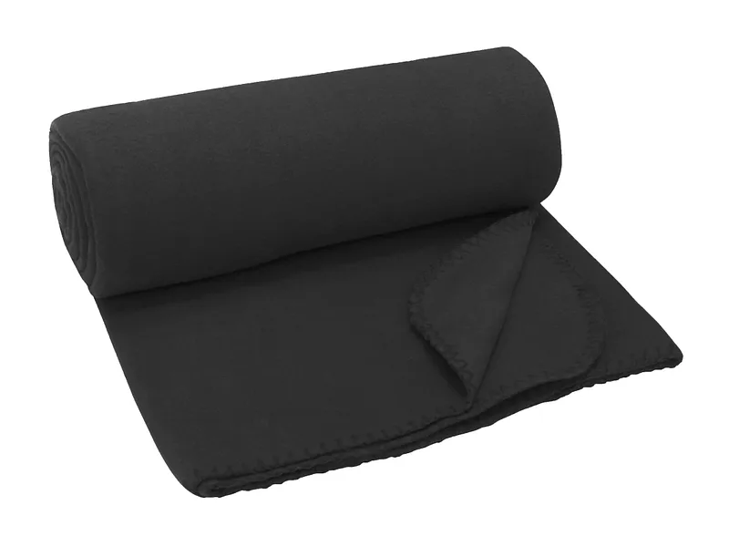 Decke WILLY 130x160cm schwarz unifarben