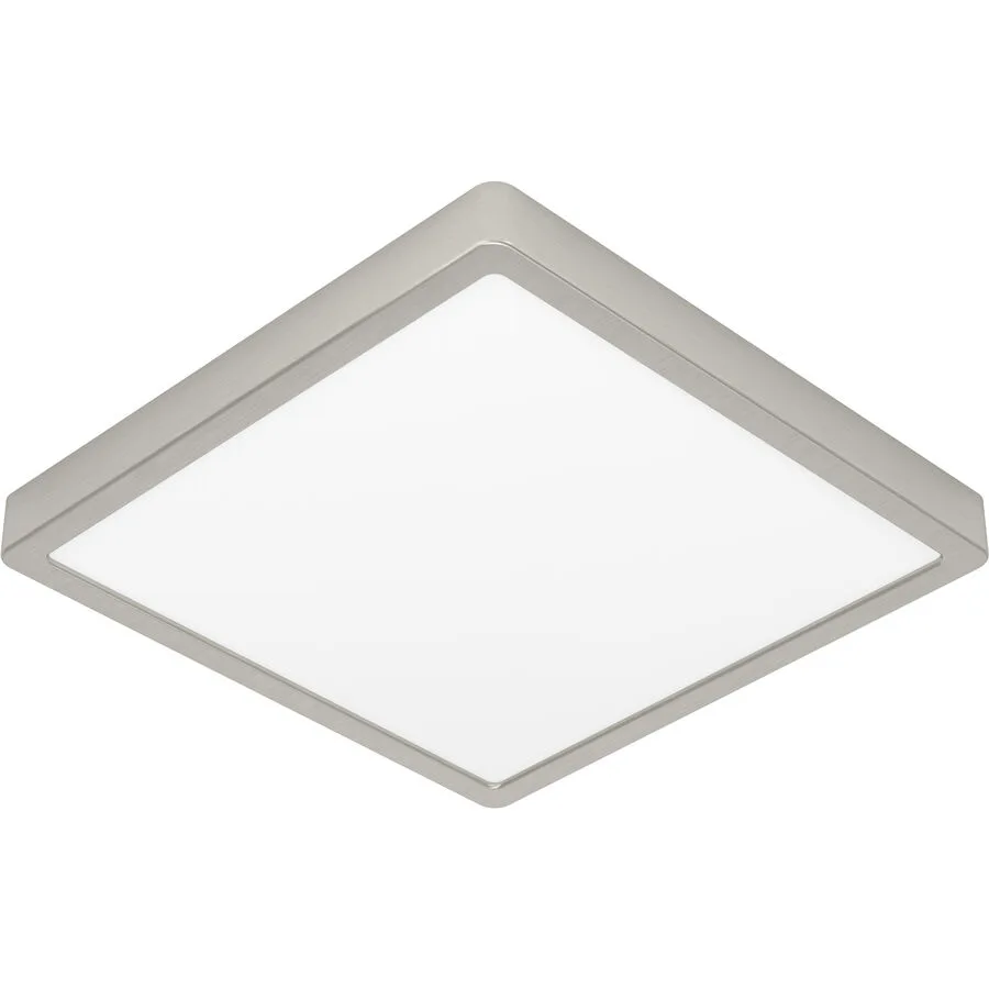 Eglo Deckenlampe Fueva 5 Grau Stahl 28.5 cm 2.8 cm - Farbe: Nickel matt - LED - Lichtfarbe: Warmweiss - LED Energiesparlampen