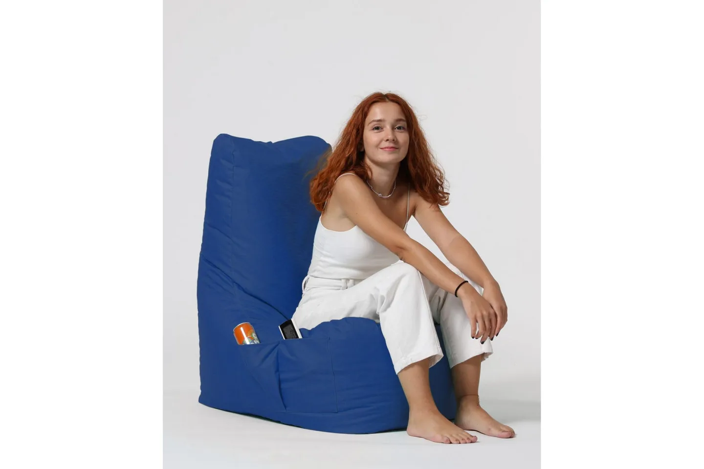 Sittsäck Utomhus Dimants 60 cm - Blå