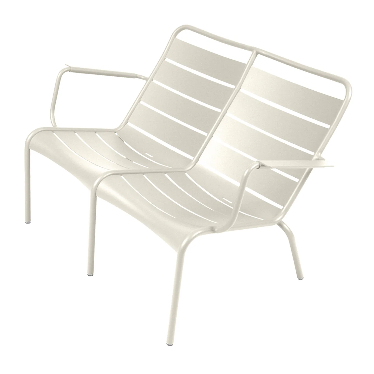 Fermob - Luxembourg Duo Low Armchair Clay Grey A5 - Fåtöljer utomhus - Frédéric Sofia - Metall