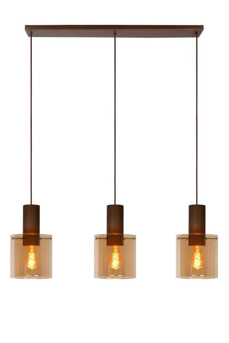 Lucide - Toledo 100cm - Taklampa - Amber