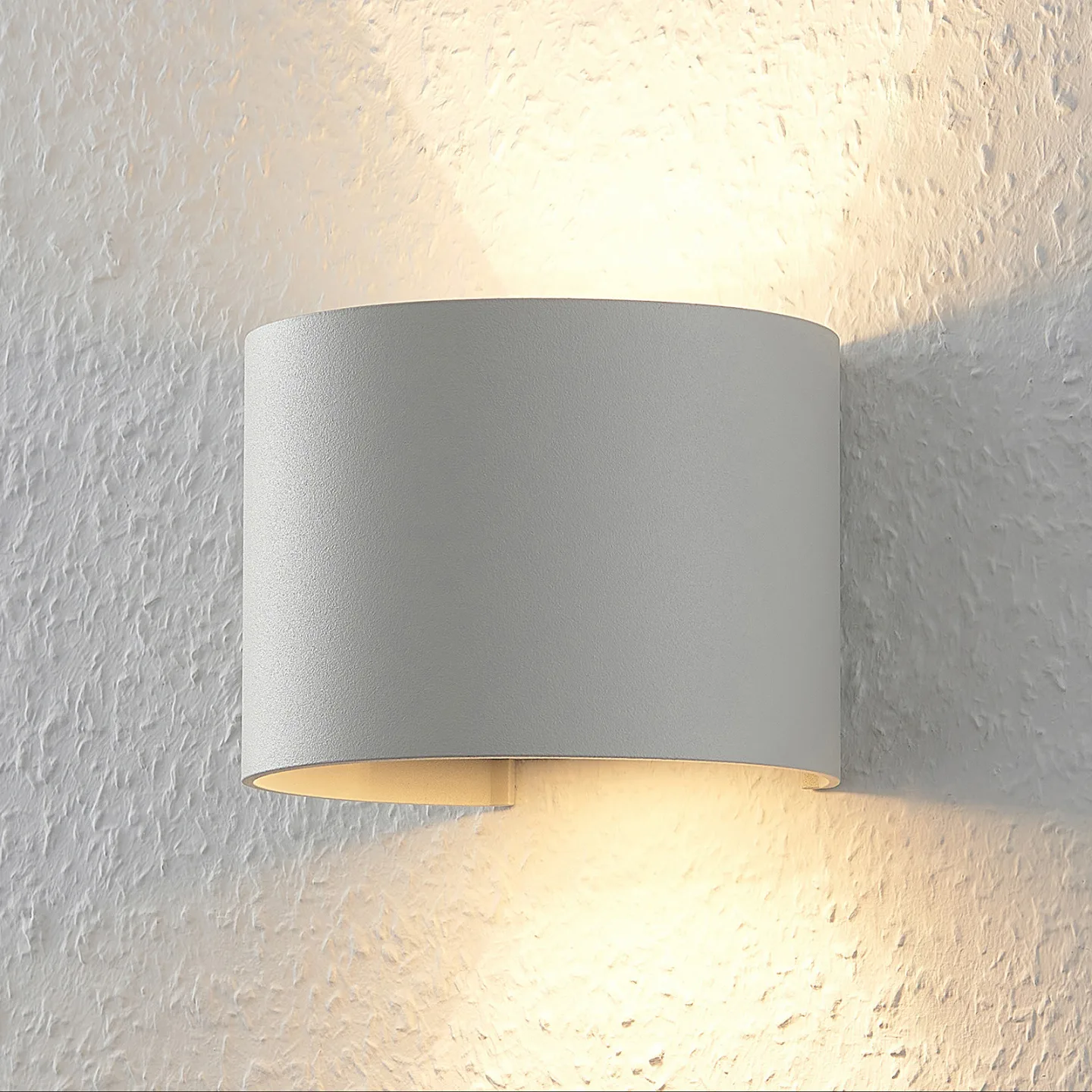 Zuzana Væglampe Round Hardwired White - Arcchio - Stue - Moderne - Aluminium - Kantet