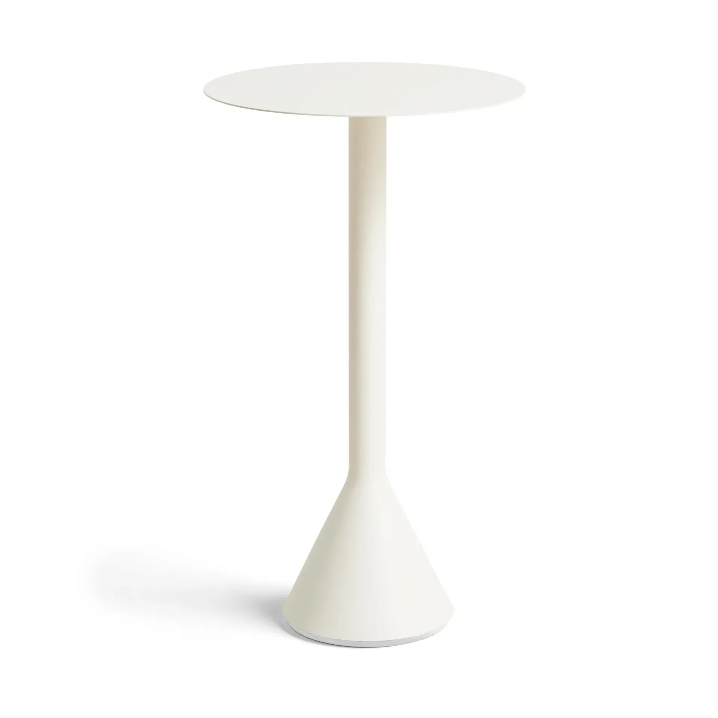 HAY Palissade Cone runder Café-Tisch Cream white, Ø60 cm