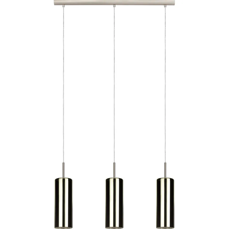 Eglo Pendellampe Selvino Grau Stahl 10 cm 110 cm - Farbe: Nickel matt