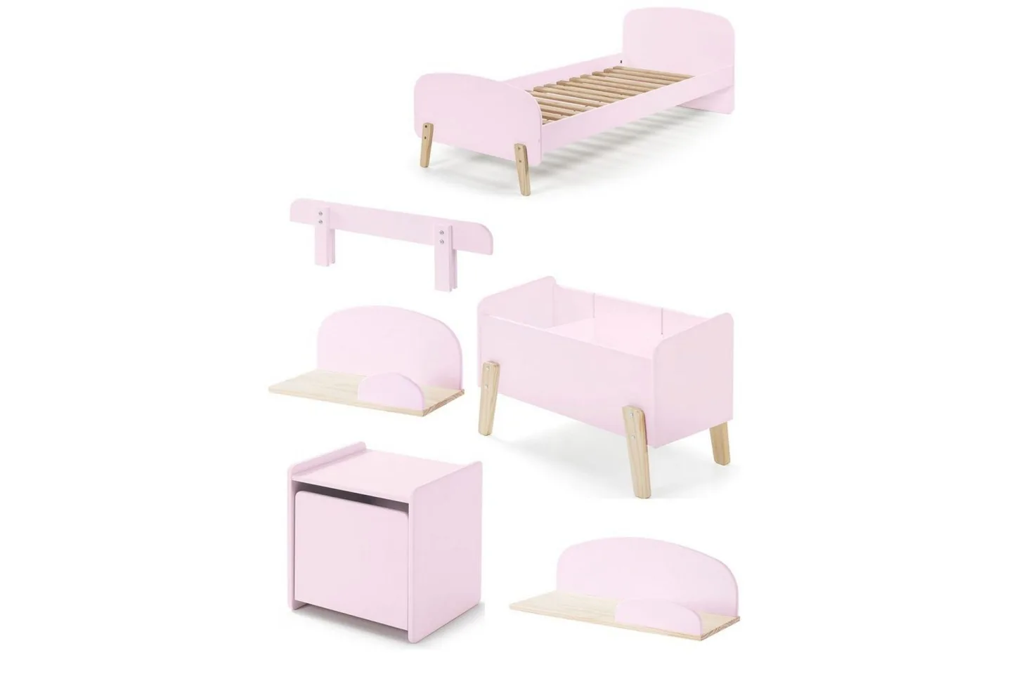 Kiddy Möbelset för Barnrum - Rosa