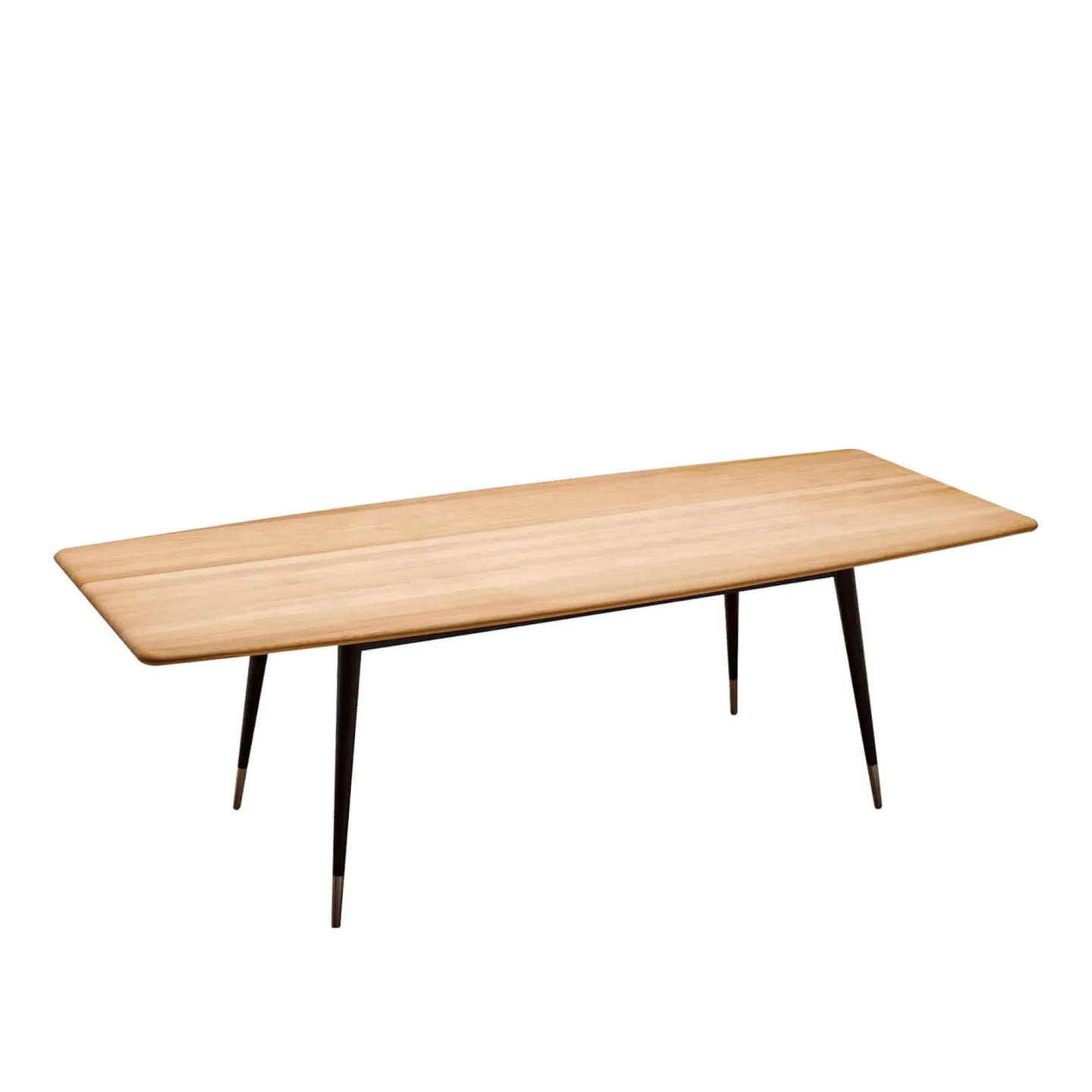 Naver Collection - GM 9924 Point Bord, 240 x 100 cm, Skiva i Oljad valnöt, Ben Matchande i trä med stålfot, Utan iläggsskiva - Matbord - Nissen & Gehl - Träfärgad - Metall/Trä