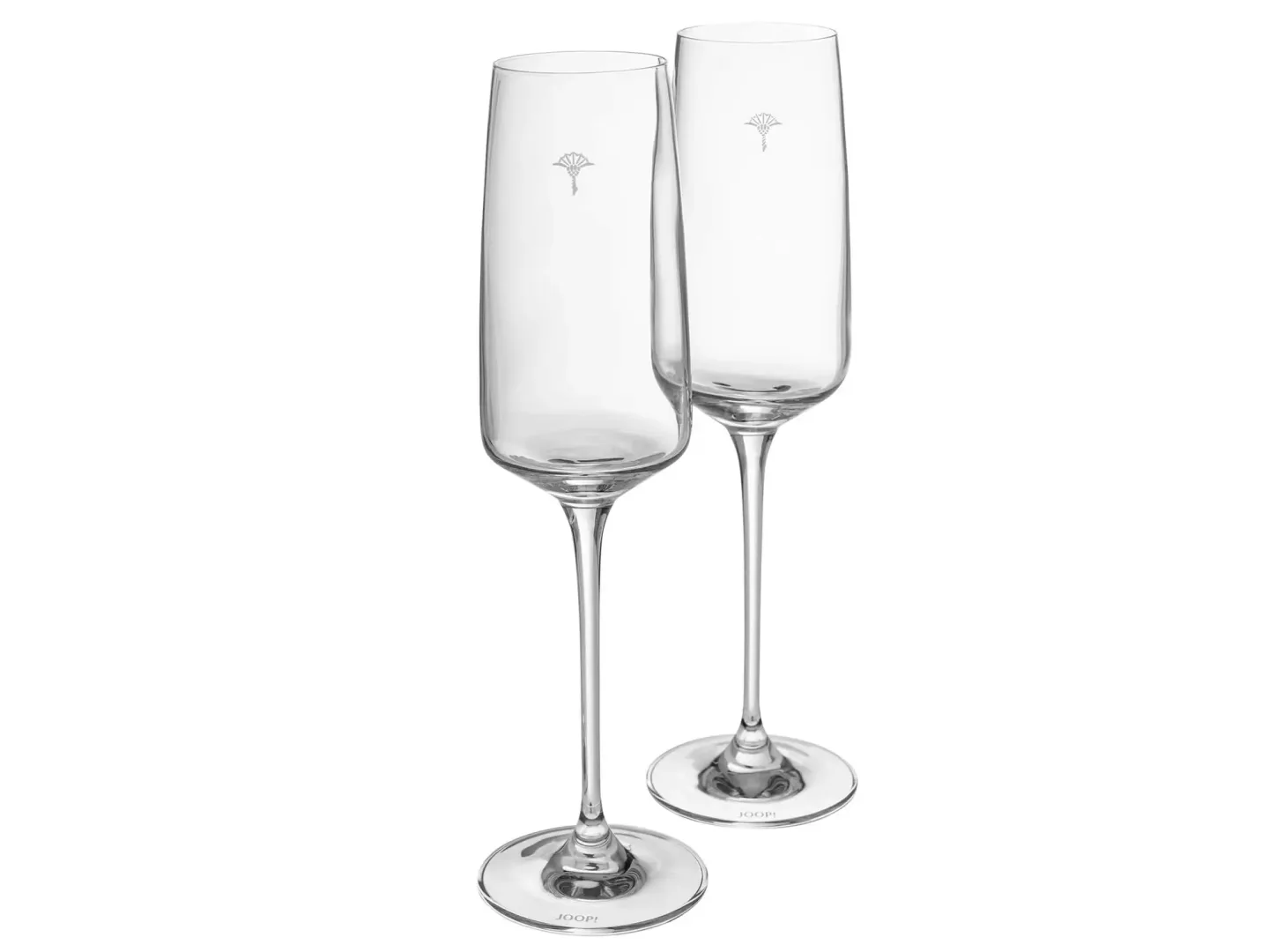 Joop Champagnerglas Set à 2 Stk Single Cornflower, Weiss Matt Weiss | Schubiger Möbel