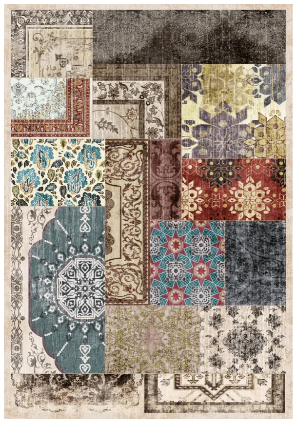 Wilton-teppe - Linosa (multi) (Størrelse: 200 x 280 cm)