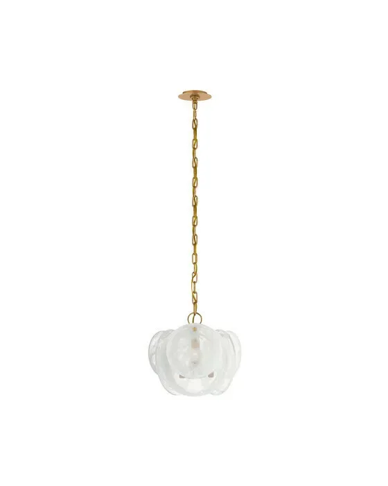 Loire Petite Chandelier Gild/White Glass