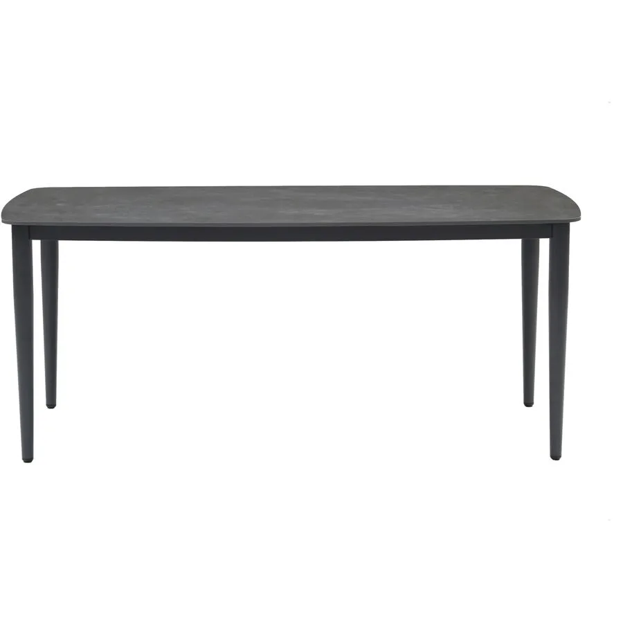 Gartentisch Florenz Grau Aluminium 180 cm