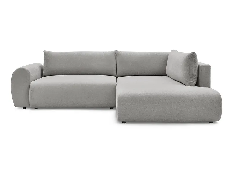 Ecksofa BOBOCHIC LUCIEN Stoff hellgrau