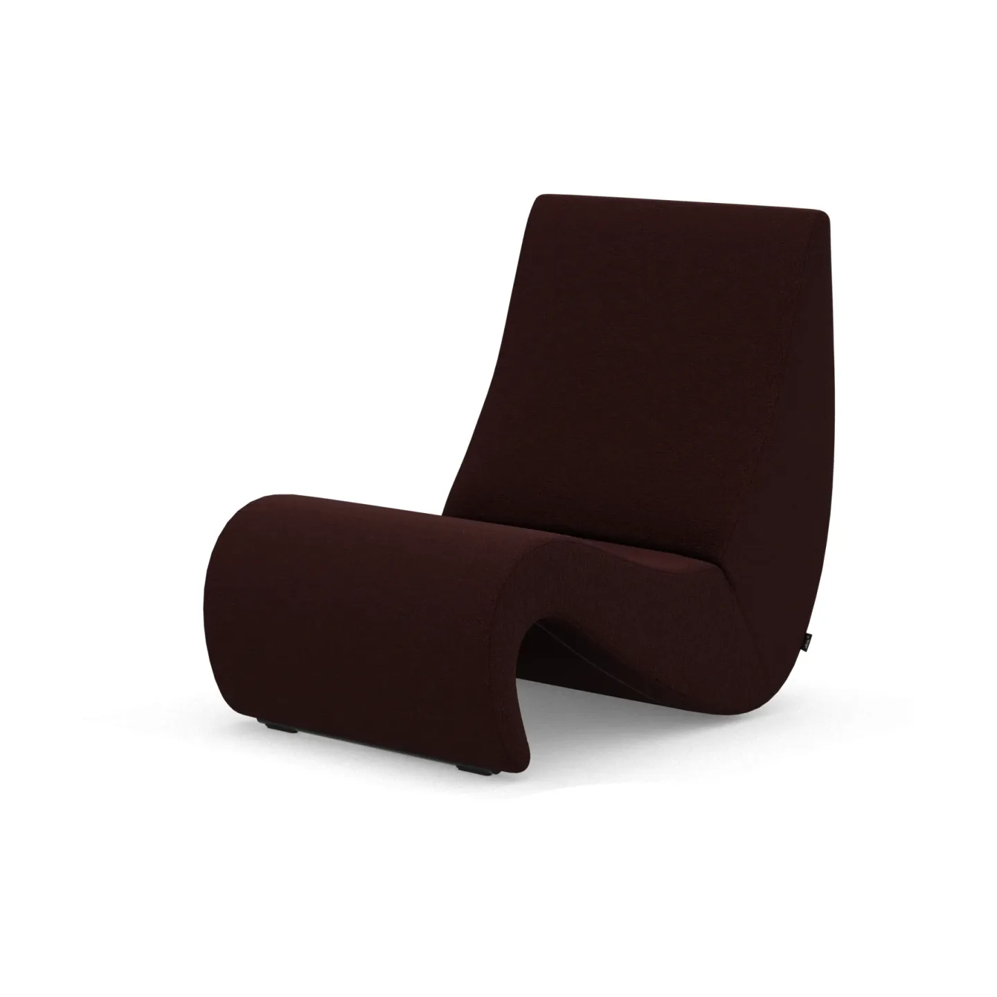 Vitra Amoebe fåtölj Cento dark red melange