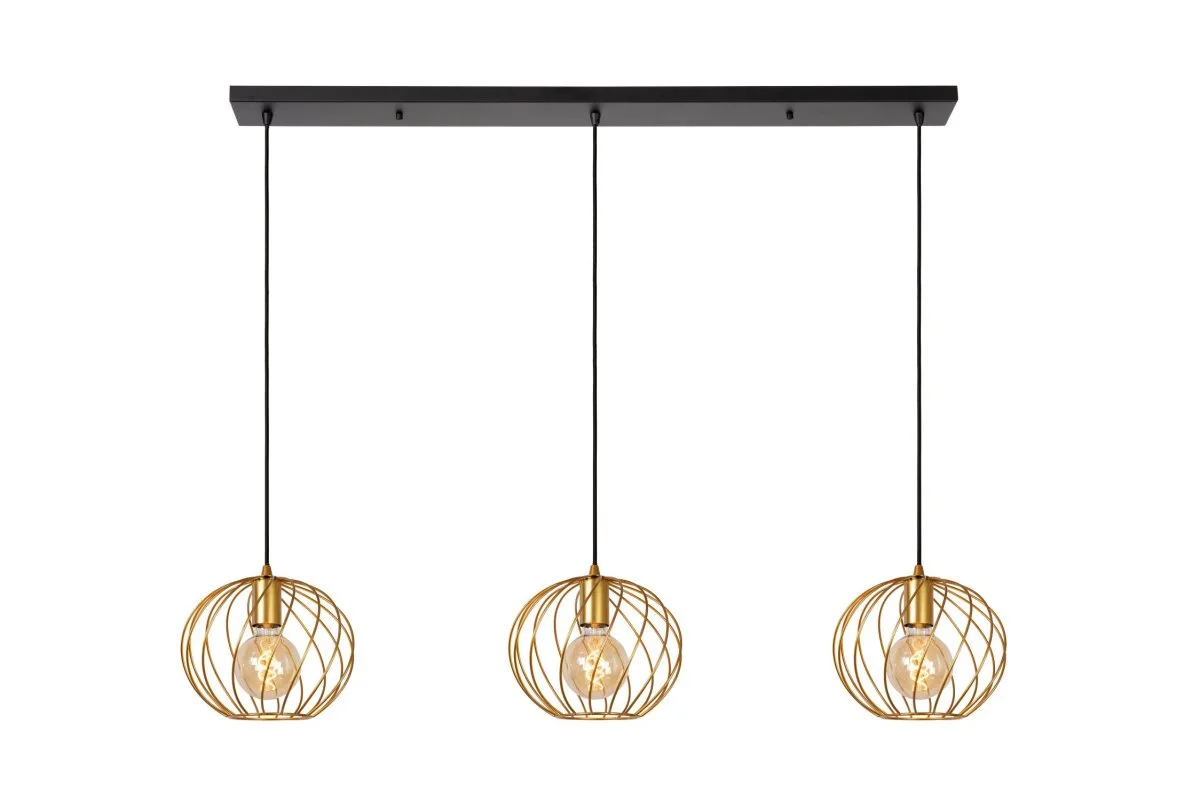 Lucide - Danza 130cm - Taklampa - Mattguld/mässing