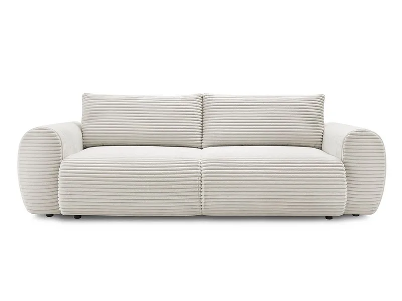 3er Sofa BOBOCHIC LUCIEN Cord-Stoff beige