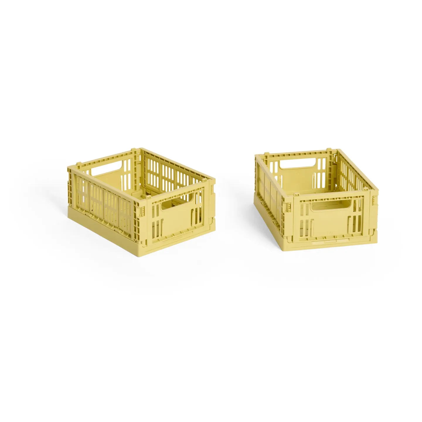 HAY HAY Colour Crate Mini 2er-Pack 13x17 cm Dusty yellow