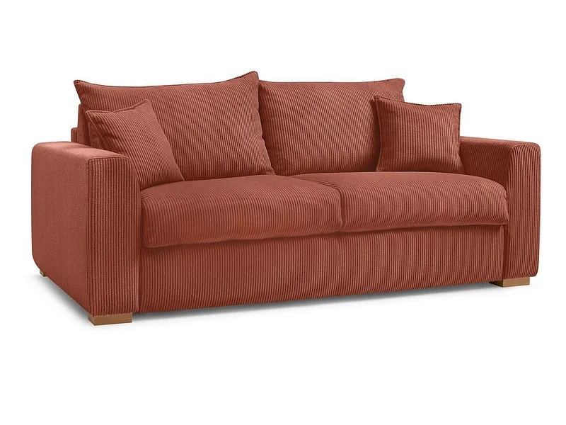 Bettsofa BOBOCHIC AUGUSTIN Cord-Stoff orange