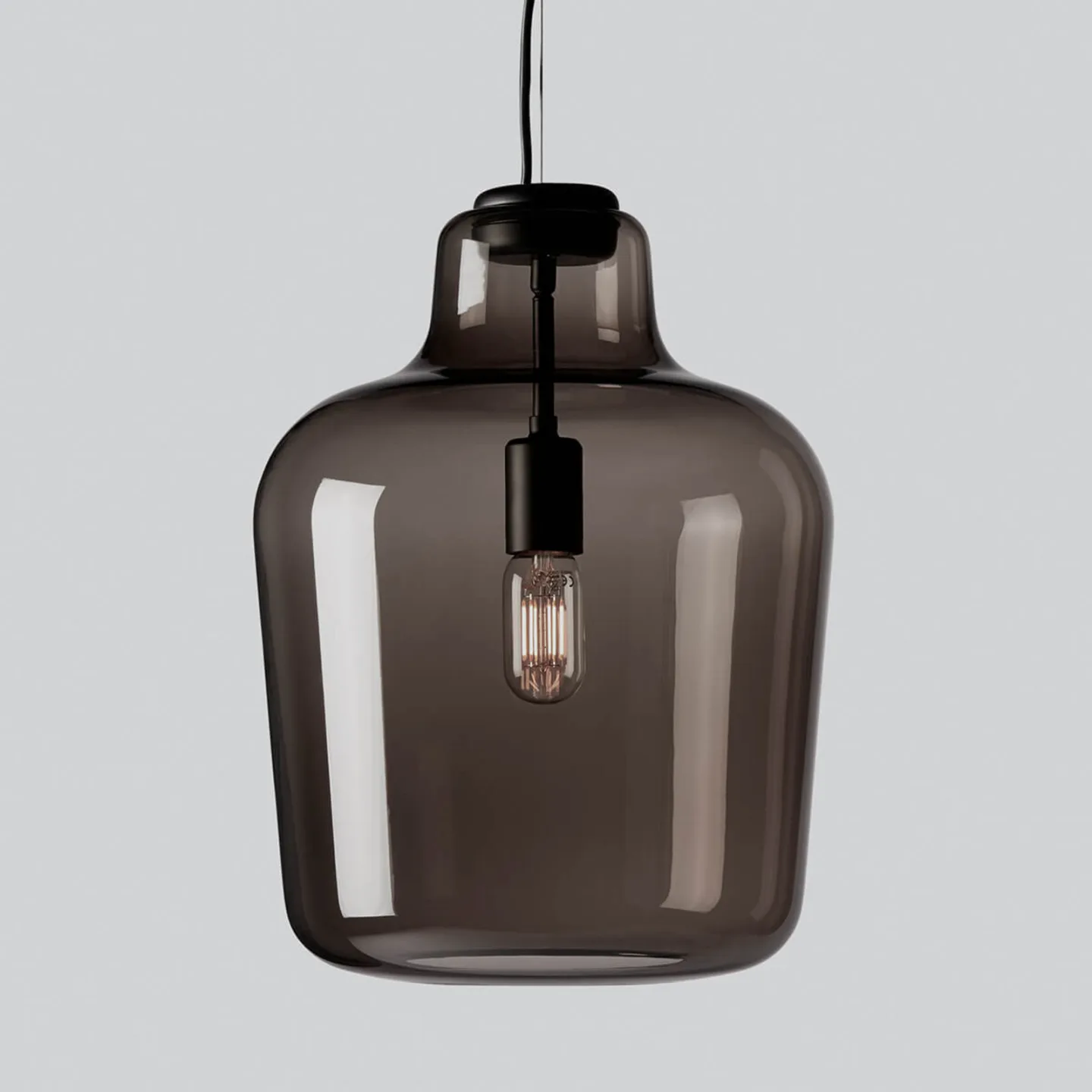 Say My Name Pendel Smoked Glossy Grey - Northern - Stue - Design - Glass - Med en lyskilde