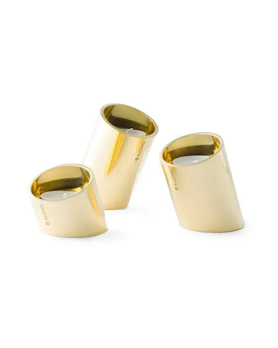Tipp Candle Holder Brass