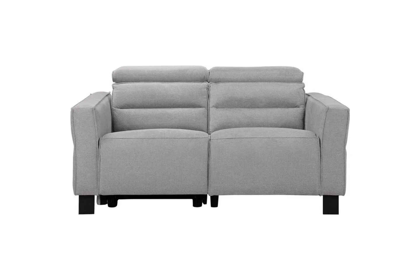 Reclinersoffa utan hörn Loft24 Carpari Reclinersoffa 2-sits Grey Belfast fabric -