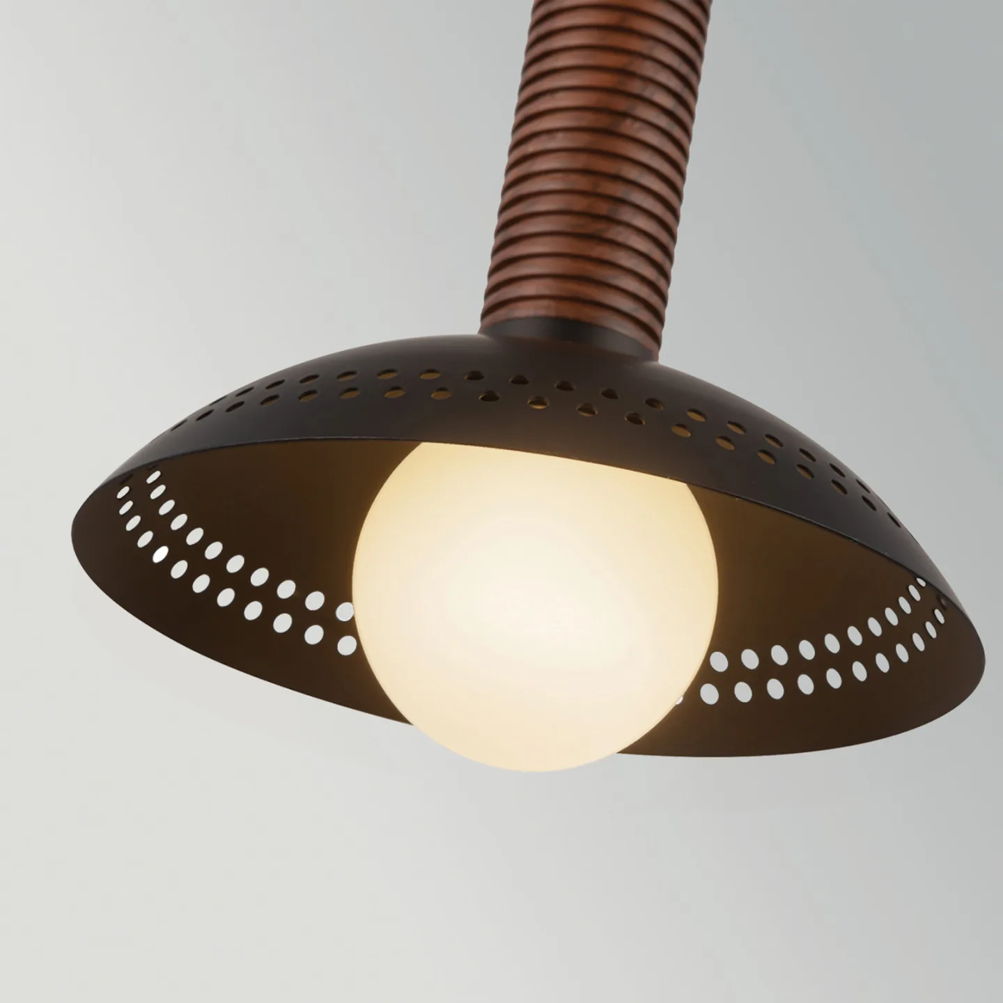 Arden LED-Hängelampe, schwarz, Ø 15 cm, Metall dim - Elstead - Wohnzimmer - Modern - Aluminium - Einflammig