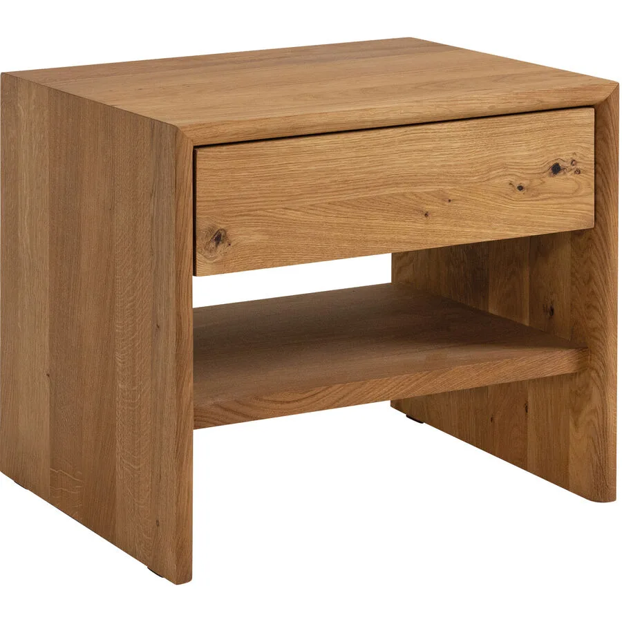 Nachttisch Joah Braun Holz 48 cm - Farbe: Eiche
