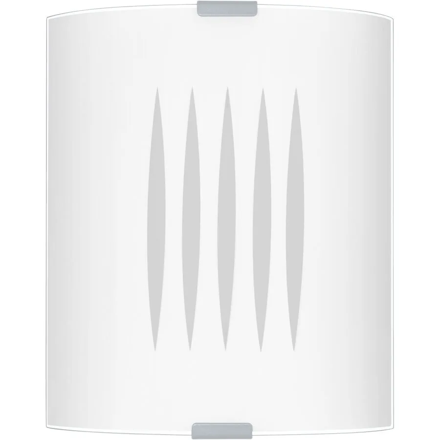 Eglo Deckenlampe Grafik Grau/Weiss Stahl 21 cm - Farbe: weiss/grau
