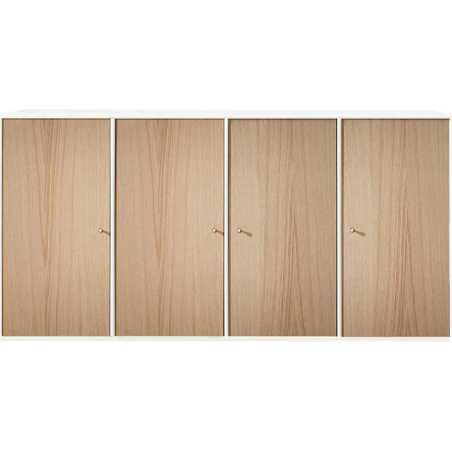 Sideboard Mister Natur, Weiss Spanplatte Eiche Nachbildung B 136 H 69 cm
