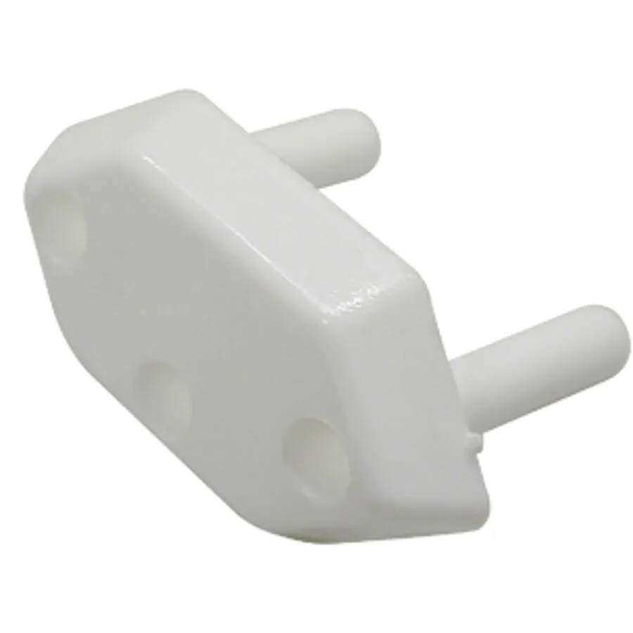 Stecker Elektrokleinteil - Farbe: weiss - Material: Kunststoff