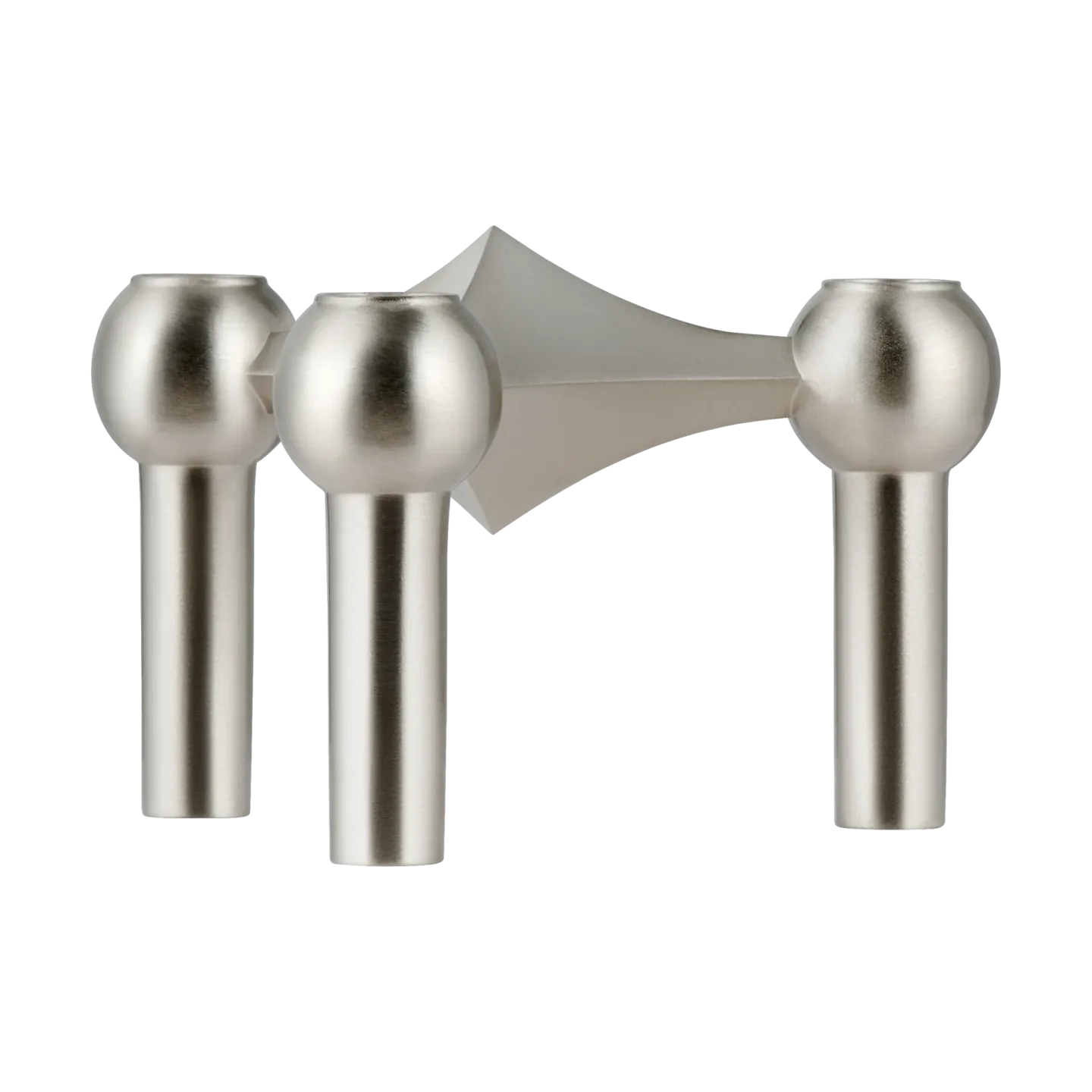 STOFF Nagel Nagel Kerzenhalter Gebürstetes Chrom