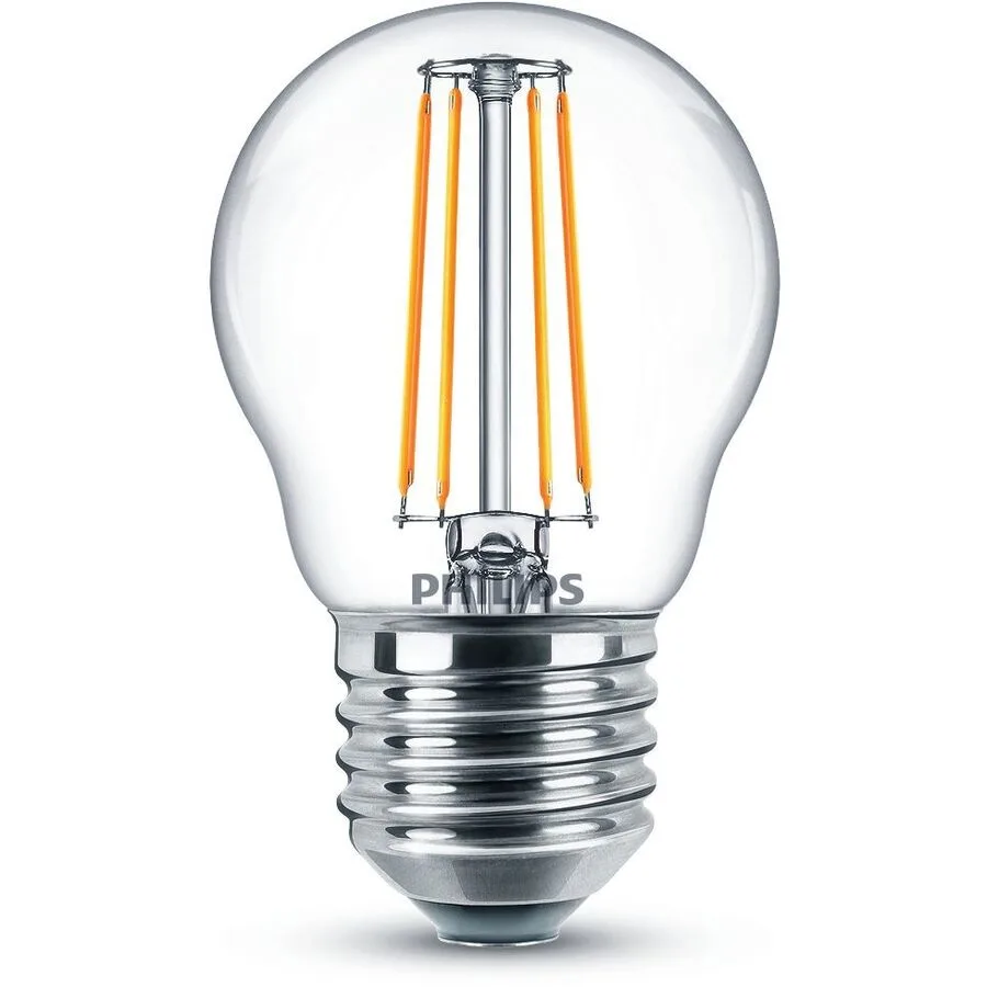 Leuchtmittel Philips Glas E27 50 W - Farbe: Transparent - LED - Lichtfarbe: Extra warmweiss - LED Leuchtmittel
