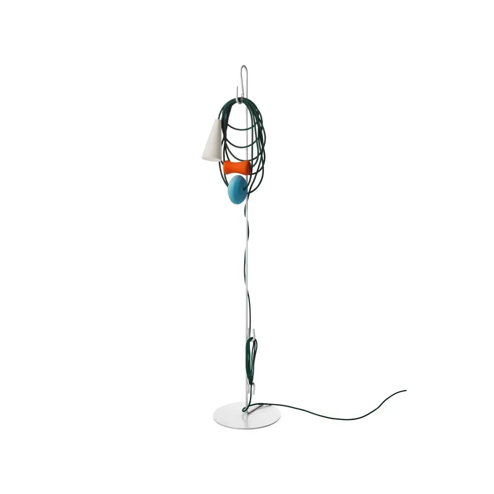 Foscarini Filo golvlampa vit, teodora