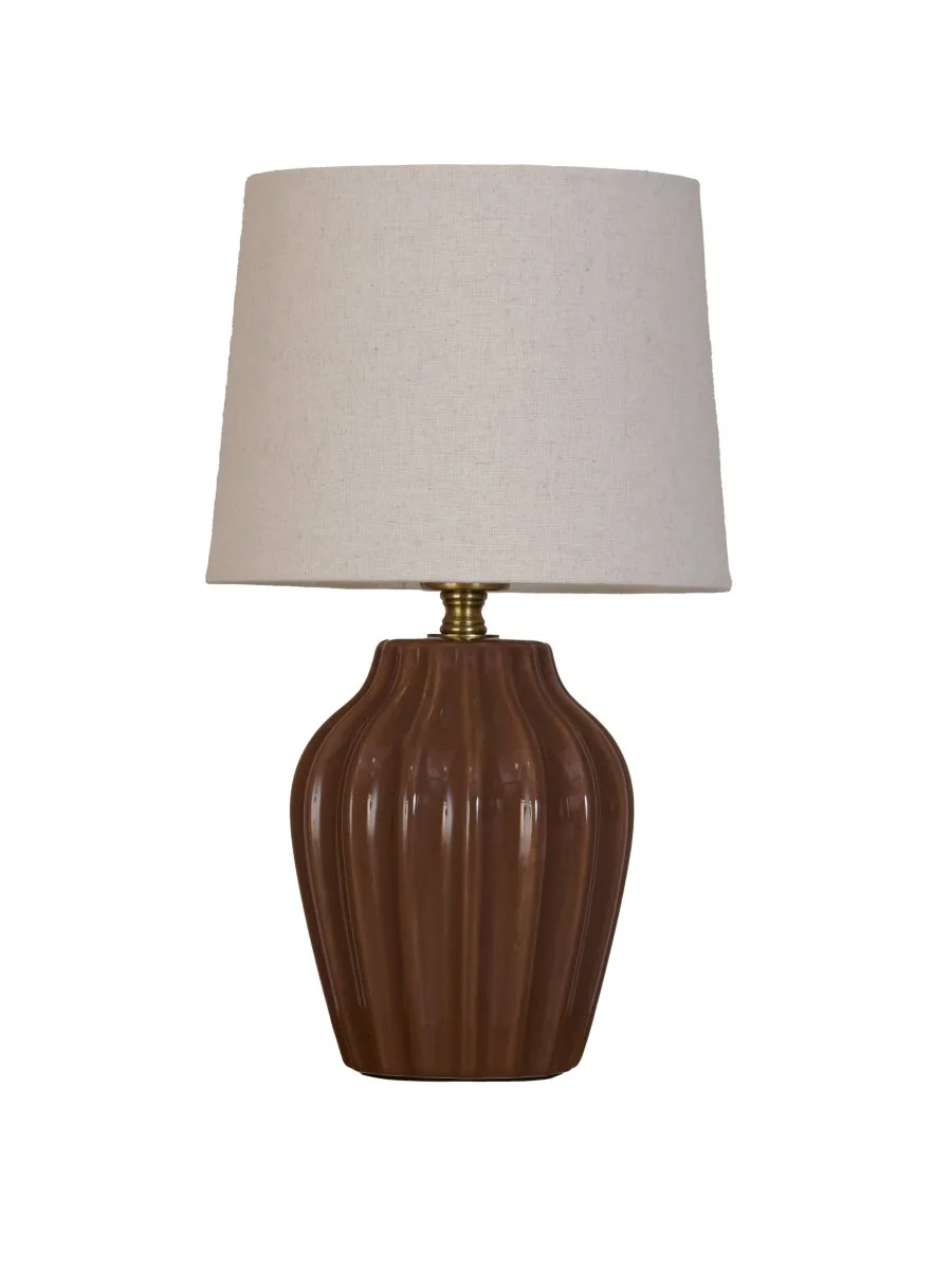 PR Home - Lyon 32cm - Bordslampa - Brun