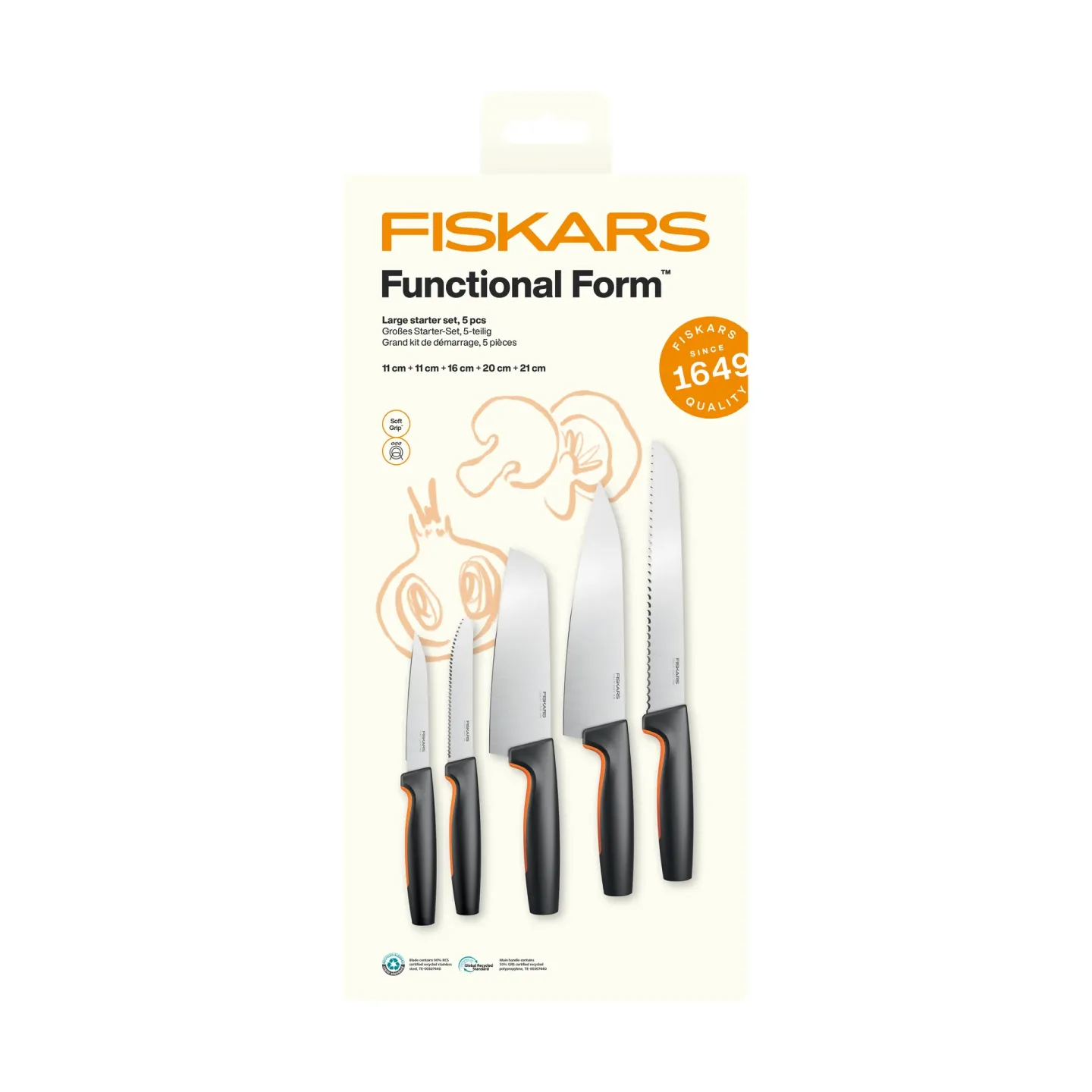 Fiskars Functional Form Messer-Set Groß