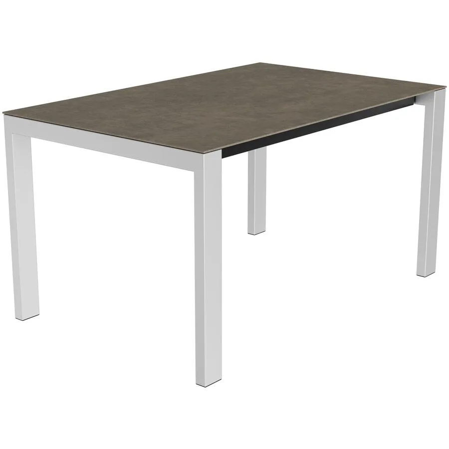 Gartentisch Panama Edelstahl gebürstet / Roccia Keramik/Edelstahl B 140 T 90 cm - Möbel Konfigurator: Traummöbel individuell zusammenstellen