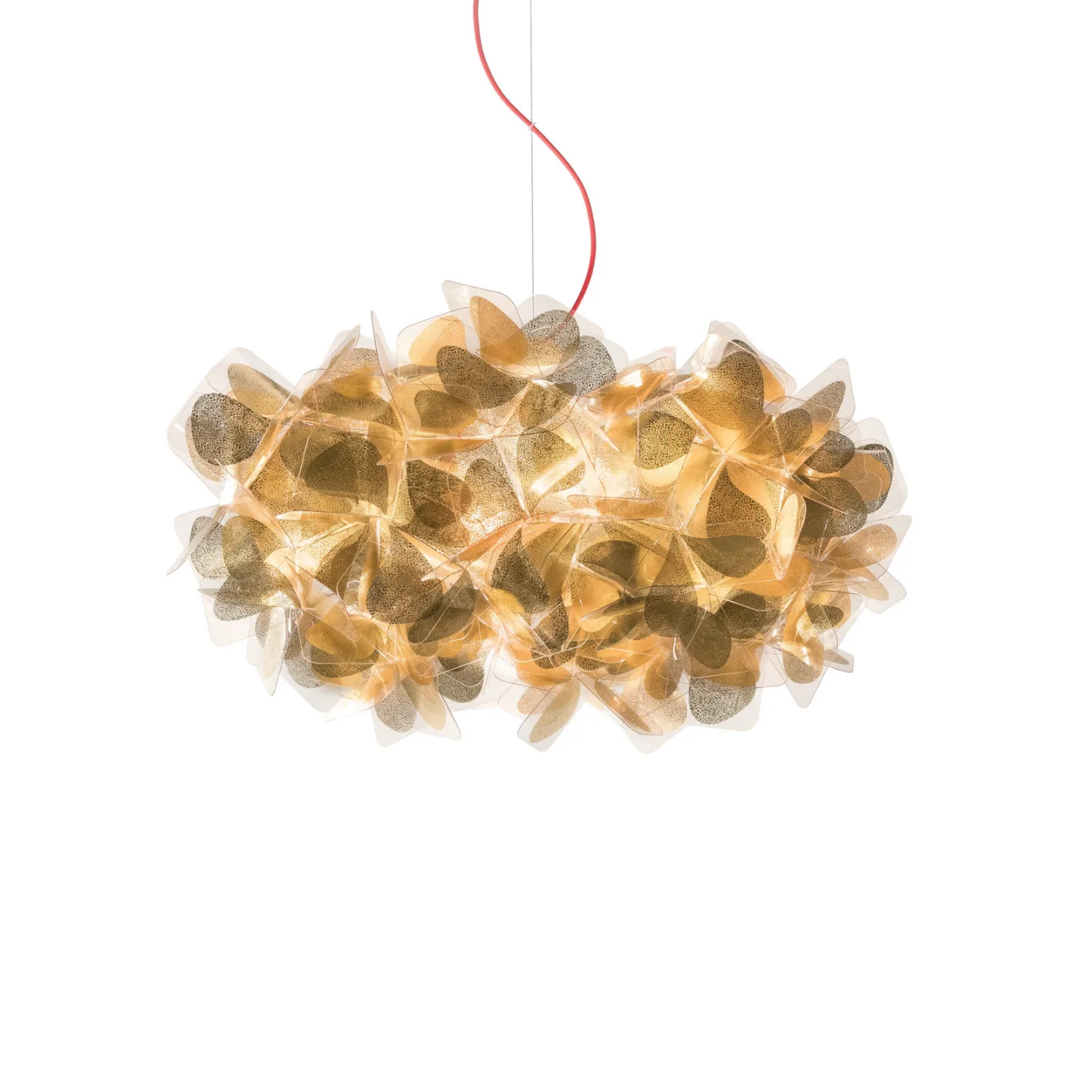 Clizia Pendel Mama Non Mama Gold/Red - Slamp Clizia Mama Non Mama - Stue - Design - Plast - Med flere lyskilder