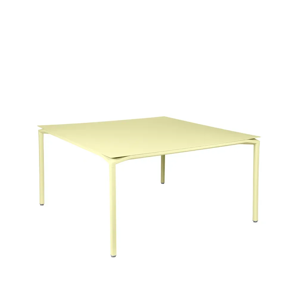 Fermob Calvi bord kvadratiskt 140x140 cm Frosted lemon (gul)