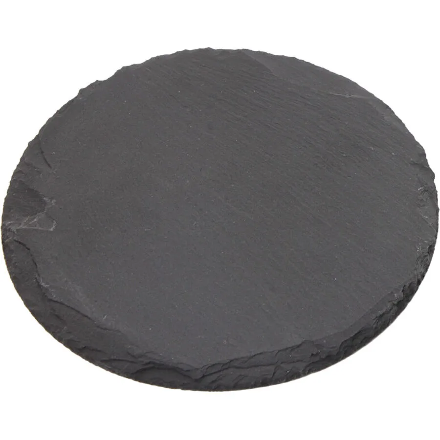 Schieferplatte Wanda schwarz Schiefer Rund B 20 cm