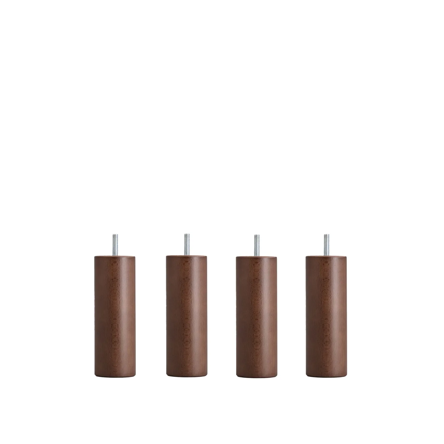 DUX - Dux SC sängben rund valnöt 16 cm 4-pack - Sängben - Träfärgad - Trä