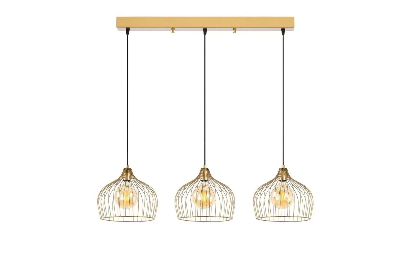 Taklampa Meron Shiny Gold Horizontal - Guld